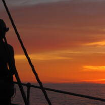 Lookout at sunset
