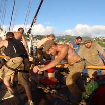 Hauling up the anchor