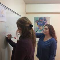 Weekly individual language support with our French professor