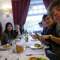 Cohort sharing a meal