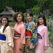 KCP students in kimono attire