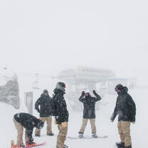 Your coaching team enjoying the fresh snow 