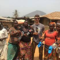 African village near First Things work site