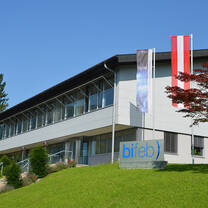 Cafeteria building on the summer school campus