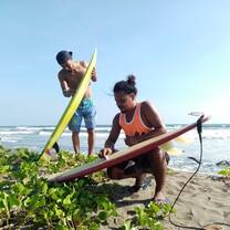 Our beach is a good surfing spot