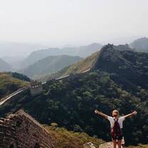 Participant at the Great Wall of China