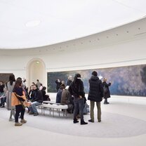 Sotheby's students viewing painting in the British Museum