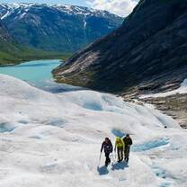 Glacier hiking in Norway