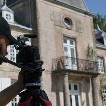 Filming at the chateau Filming at the chateau