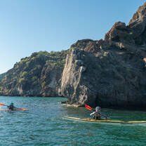 Students Sea Kayaking 