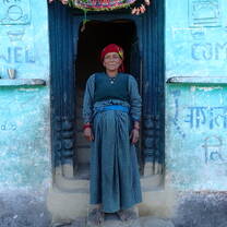 Meeting local villagers during a NOLS India Cultural Semester.