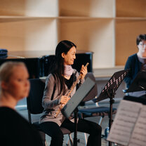 Recording Norwegian Flute Ensemble (one of UiA's ensembles) Recording Norwegian Flute Ensemble (one of UiA's ensembles)