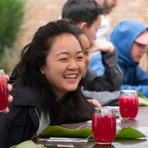 Lunch with local community members Lunch with local community members