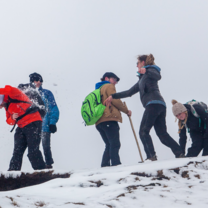 Hiking Hiking in the mountains
