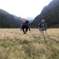 Gap volunteers hiking in the mountains