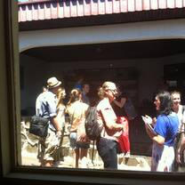 Students meeting family