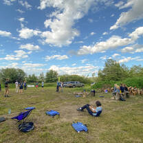 Circle time at Bodhi Farms