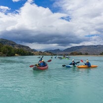 Alzar School students on Rio Baker in Chile