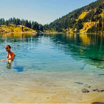 Swim in alpine lakes