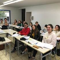 Group of students in class
