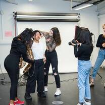 Students working in one of our studios