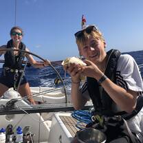 Eating mid ocean