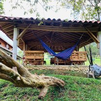 a chill environment in Colombian countryside  Hammock