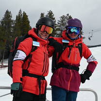 Ski Patrollers on the job