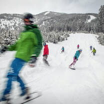 Panorama Powder day, snowboarding