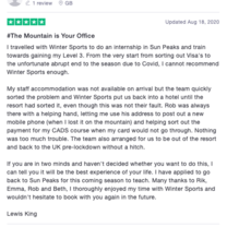 Varified Trustpilot review
