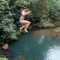 cliff diving