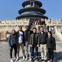 Students at Temple of Heaven in Beijing