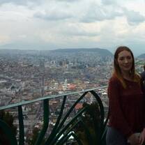 volunteers in a landscape in Ecuador