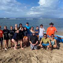 Group surfing lesson