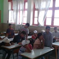 volunteer Off to Morocco  Liana teaching English