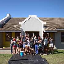 A successful day painting out a foster home
