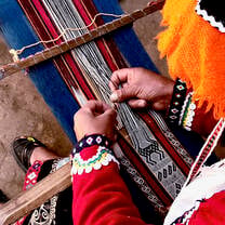 woman weaving