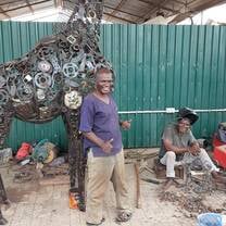Two welders living in Tanzania take old car parts and transform them into art 
