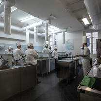 Culinary classroom space in Italy