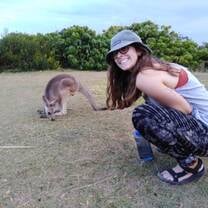 Student with Kangaroo