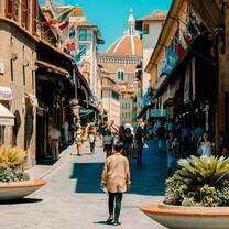 Student walking down an Italian street