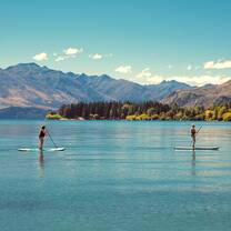 paddleboarding