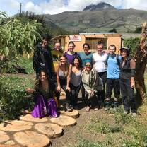 group of travellers at the FBU in Ecuador