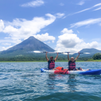 Students kayaking in Costa Rica