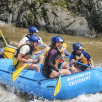 Students rafting in Costa Rica