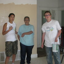 Students painting classrooms Painting classrooms