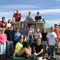 Group volunteering Group volunteering on the reservation