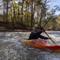 Whitewater kayaking on the Lower Green in western North Carolina