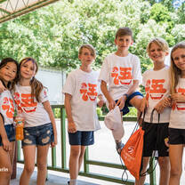 A group campers on the Activity Day