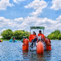 Campers at waterbike